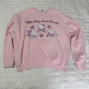 Hello Kitty and Friends Coquette Pink Bow Sweatshirt